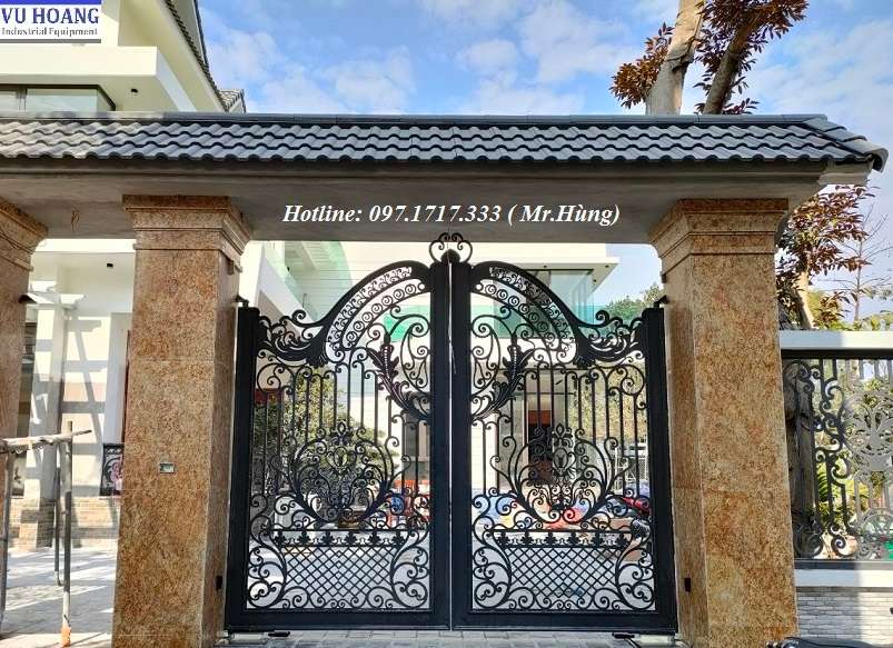 Motor cổng âm sàn ELI AC A40 lắp đặt cho biệt thự